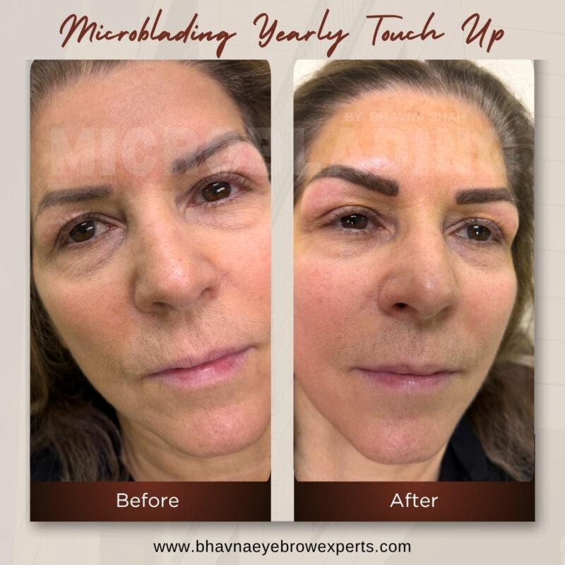 Microblading yearly touch up in Cleveland